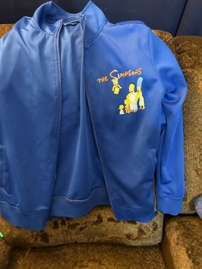 The Simpsons Blue Full-Zip Jacket